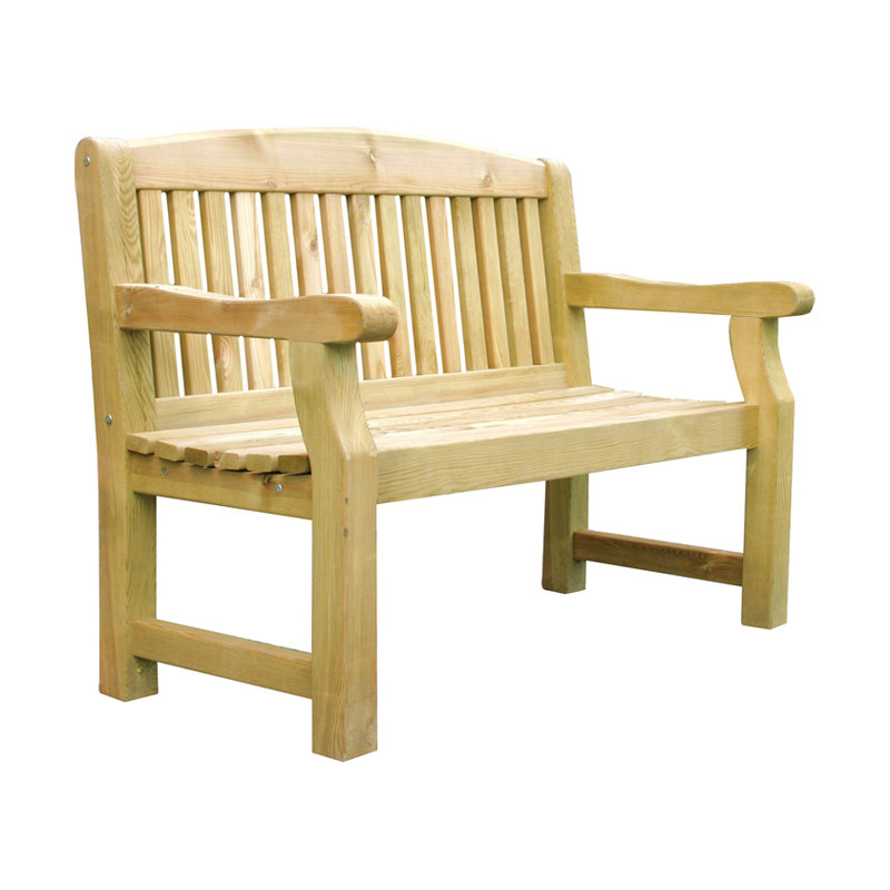 Gosnold Wooden Bench, H93.5 x W123 x D65.5cm