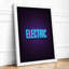 Electric Neon Modern - Framed Print-454471071-454471062