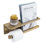 Wall Mounted Acacia Toilet Paper Holder Magazine Rack