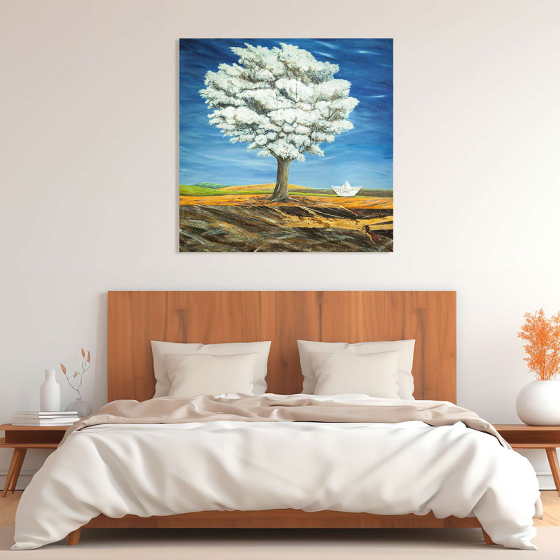 Fantastic Landscape With Tree by Donato Larotonda - Wrapped Canvas Print, 50cm H x 50cm W
