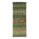One-of-a-Kind Runner 1'9'' x 4'11'' New Age Area Rug in Ocean Green/Green/Red