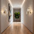4-Light Modern Gold Ginkgo Biloba Wall Sconce