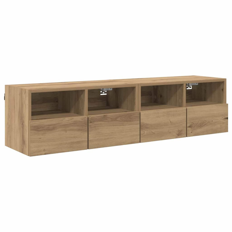 Unfinished TV Stand, Artisan Oak, 30cm H x 60cm L x 30cm W