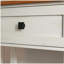 Console de style campagnard avec design à deux tons, 2 tiroirs et tablette de rangement inférieure - Table d'appoint rustique pour entrée, salon et couloir-143801445