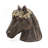 Horse Statue Planter With Gold Leaf Crown