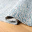 Tapis en laine / coton bleu clair / ivoire touffeté à la main Angleside-781283100