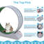 Roue d'exercice pour chat 33,5 "sans bruit-2099373591