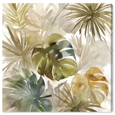 «Valley of Leaves I Palm Leaf», reproduction d'art sur toile par Art Remedy