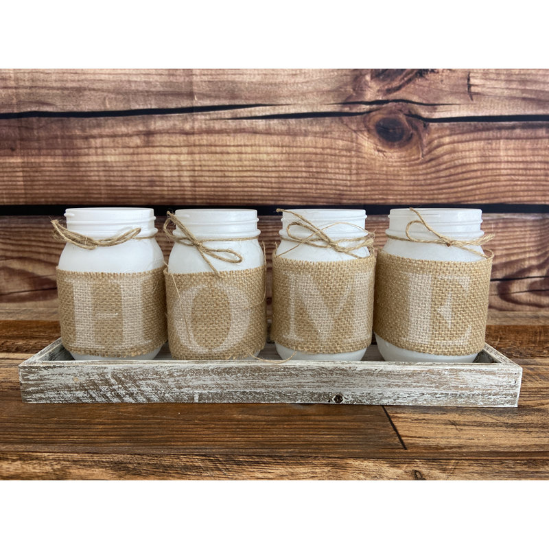 Martaveon Glass/Wood Decorative Urns & Jars