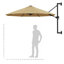 Parasol d'extérieur mural pour parasol-1468308690