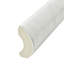 Classico Carrara 6" x 1.3" Matte Ceramic Bullnose Tile Trim in White/Gray