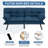 Gurlal Twin 71'' Upholstered Convertible Sofa-1541800979