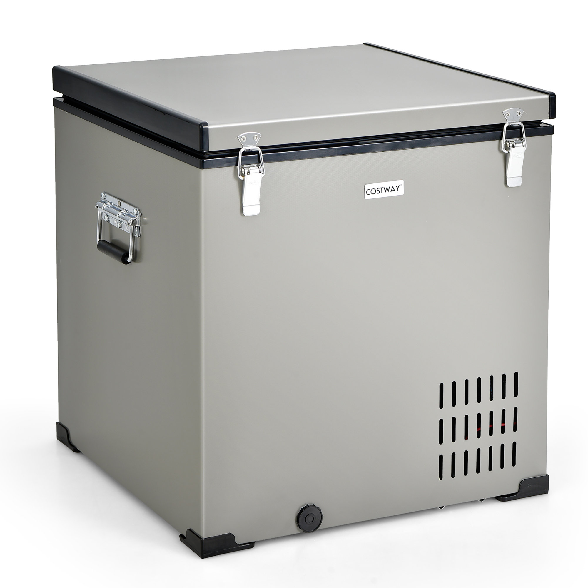 Domccy® Propane Refrigerator 3 Way Camper Gas Fridge 120V 12V LPG 2.1 Cu.Ft  RV Refrigerator