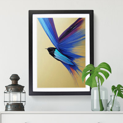 Swallow Bird Palette Knife - Single Picture Frame Print