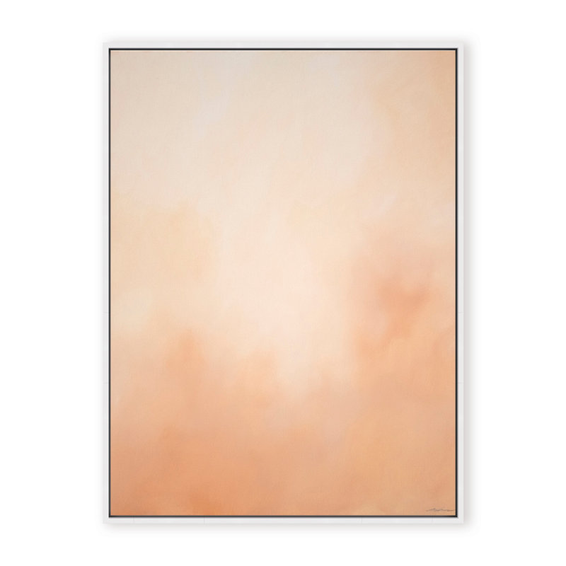 «Abstract Underwater Clouds XIX» par Megan James, reproduction sur toile flottante, H 40 po x l 30 po x P 2,375 po, Blanc
