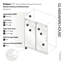 Eclipse 68 - 72 po. X 78 po. Porte de douche coulissante entièrement sans cadre-47972002