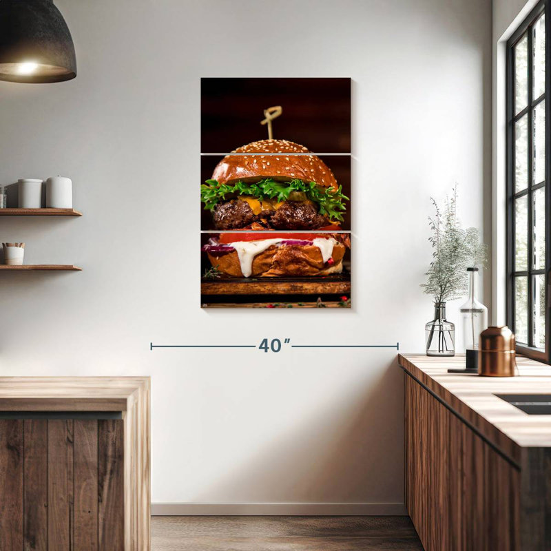 Yarlin Delicious Burger, 38" H x 24" W