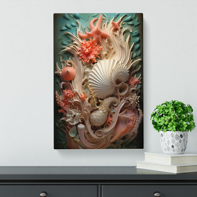 Seashell Symbolism Art - Wrapped Canvas