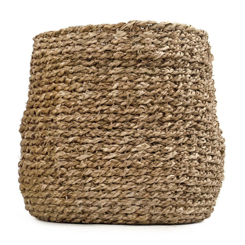 Panier en rotin tissé, H 13,75 po x l 14,5 po x P 14,5 po