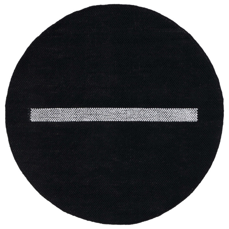 Denazia Flat Weave Wool Rug, Round 6'