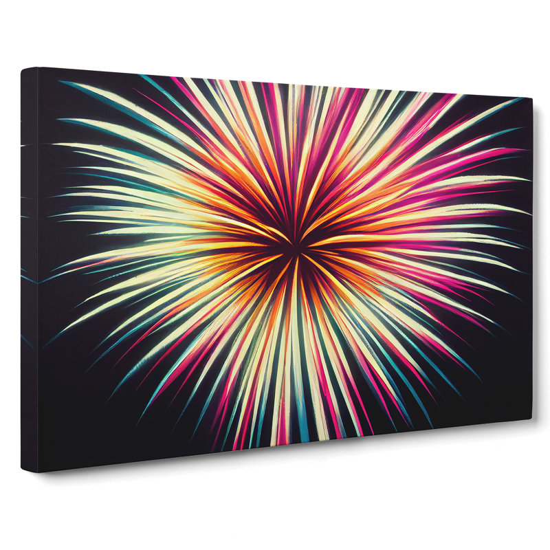 Dramatic Fireworks - Wrapped Canvas, 50cm H x 76cm W x 3cm D
