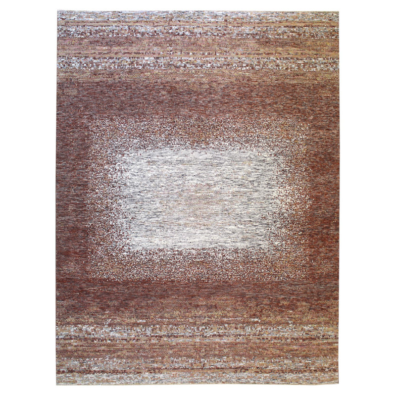 Sahara Abstract Area Rug in Red, Rectangle 11'9 x 15'3"