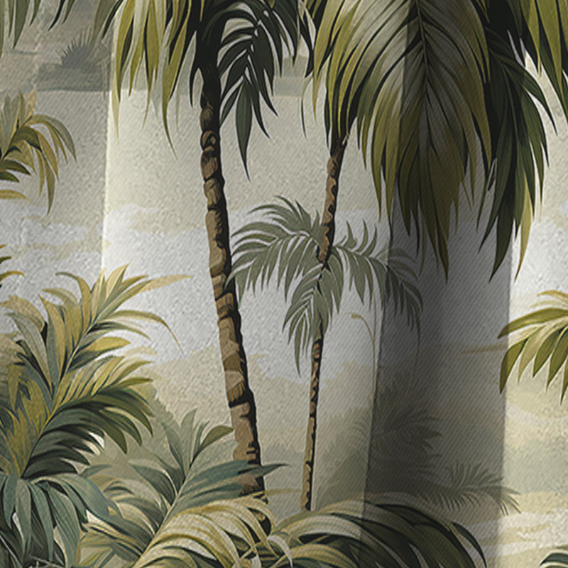 Motif tropical Whispering Palms - Rideau floral - Rideau occultant floral - 1 panneau, L 52 po x L 120 po