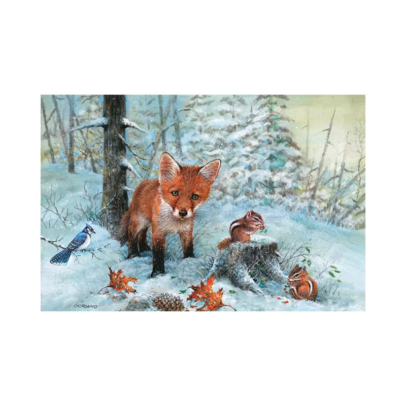 Frisky par Giordano Studios - peinture sur toile tendue, H 18 po x l 26 po x P 1,5 po