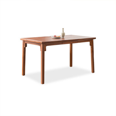 Light walnut Rectangular Solid Dining Table For Dining Room/Kitchen