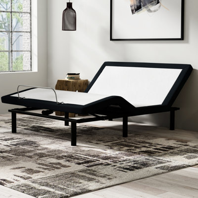 King Size Adjustable Bed Base: Zero Gravity, , Charcoal Colour Massages, 14.93in Height