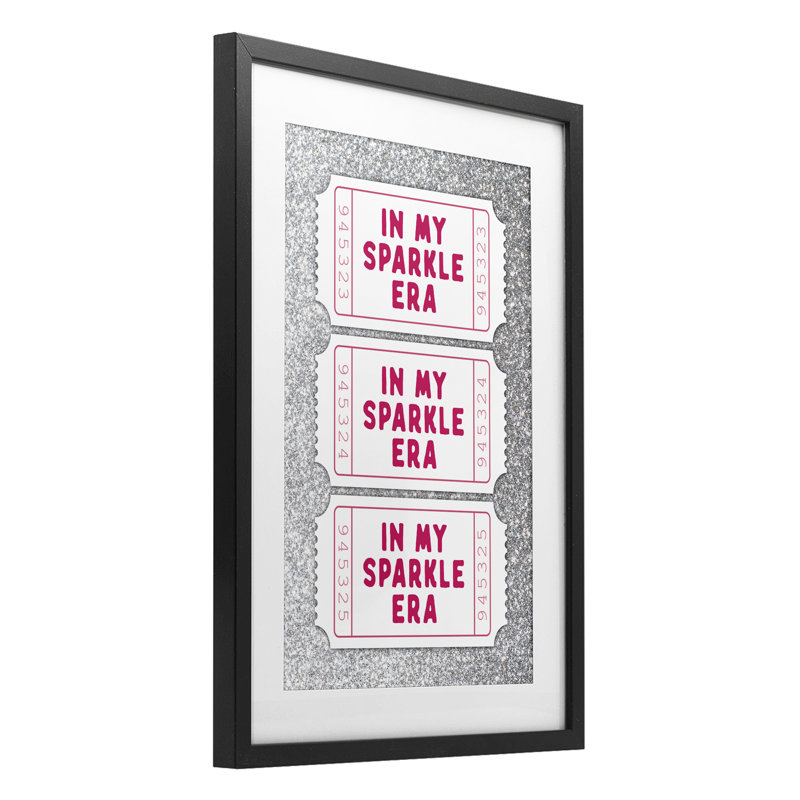 «My Sparkle Era», impression encadrée sous verre, H 20 po x l 14 po, Cadre noir minuit