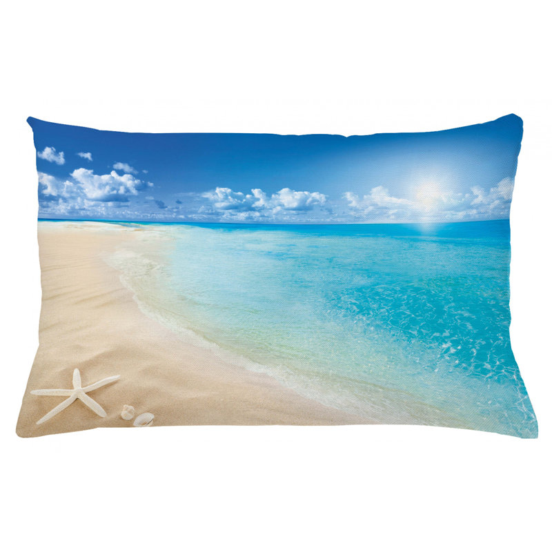 Beach Outdoor Rectangular Pillow Cover, 16" x 26"