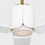 Visual Comfort Fan Peel Smart 52 LED Indoor Ceiling Fan with Threaded Downrod, Matte White ABS blades and Handheld Remote-1249126643