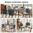 19" H Upholstered Dining Chairs with Solid Wood Legs-936040982-936040981