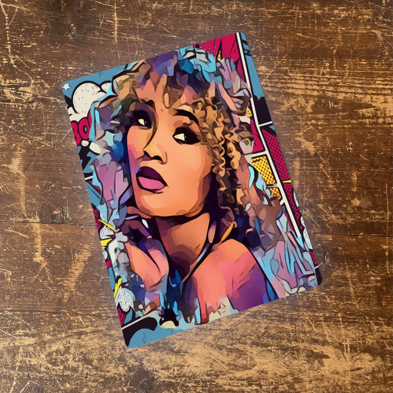 2803 Entertainment Wall Decor on Metal, 25cm H x 20cm W