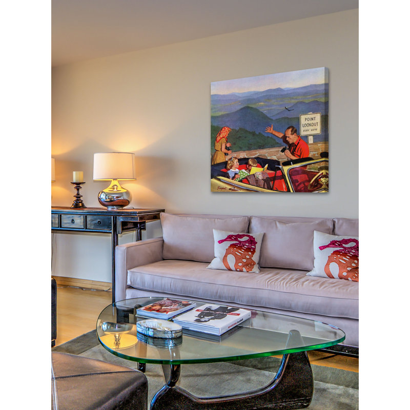 Lookout Point 1 Piece Wrapped Canvas Painting, 61 cm H x 61 cm W