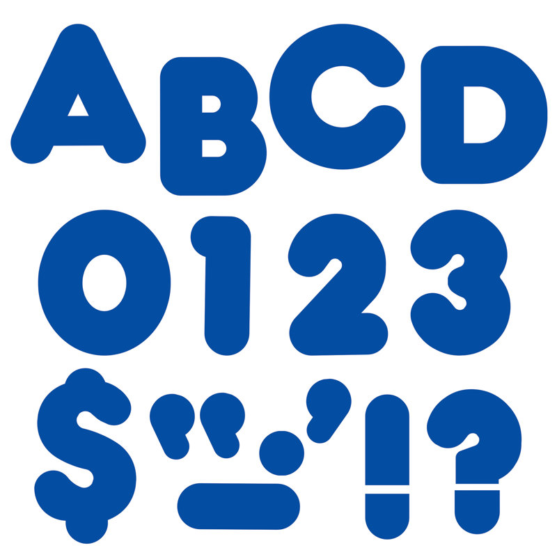 Lettres royal décontractées & numéros
