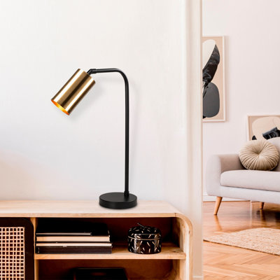 Lampe de bureau noire 20,47 po GrangeoverSands