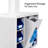 Vitalize Adjustable Height Rolling Medical Laptop Cart with Storage