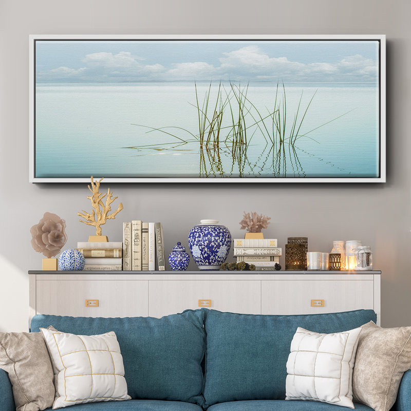 Reflections- Framed Canvas, 12" H x 30" W