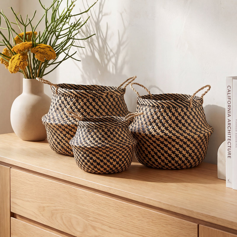 Joss & Main Zeppa Seagrass Decorative Basket