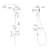 Upgraded Retrofit Shower System – 3-Function Handheld & Rainfall Shower, Adjustable Slide Bar, Easy DIY Installation, NSF Certified, No Need To Replace Valve-111154018