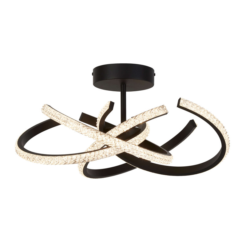 Glass LED Semi Flush Mount