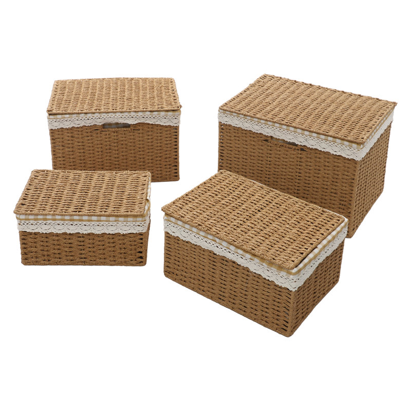 Storage Basket With Lid