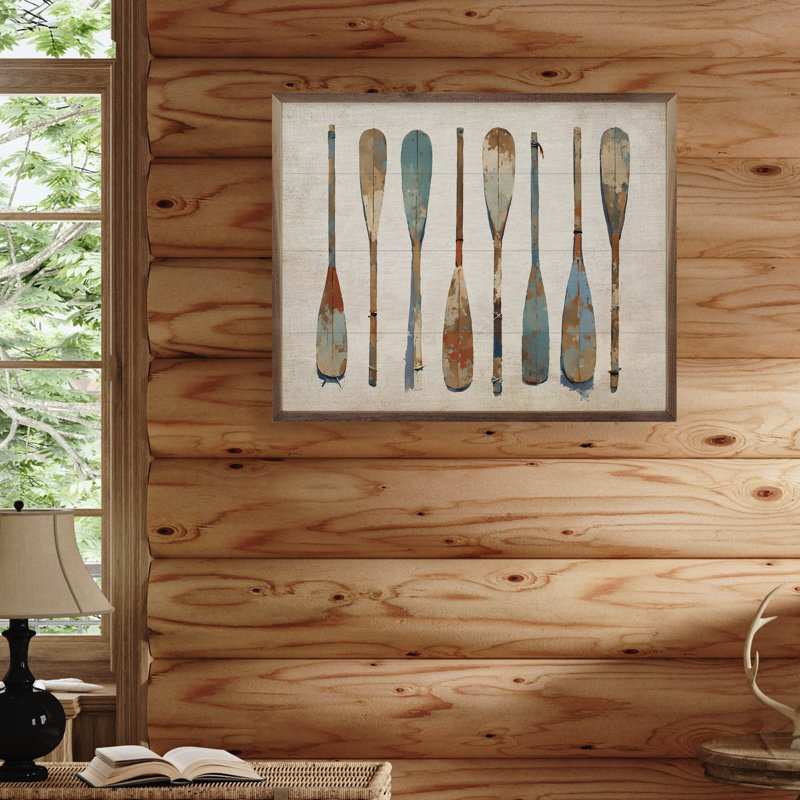 Painted Oars, 32" H x 40" W