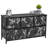 Sorbus Dresser with 5 Drawers with Steel Frame, Wood Tops, and Fabric Bins-1125400482