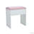Makeup Vanity with 15 Hollywood Bulbs, 3Color Lighting Modes Adjustable Brightness, Dressing Table with Visual Glass Top and 11 Pink Finish Drawers, Vanity Desk Set with Cushioned Stool, Pink