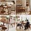Table de salle à manger extensible ronde en bois massif Daniel pour 4 à 8 personnes