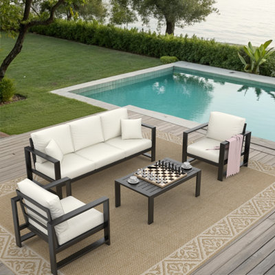 Dulcie 5-Person Seating Set with Sunbrella® Cushions