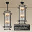 Luminaire suspendu en cristal noir de style minimaliste moderne avec lustre pour îlot de cuisine, salon et salle à manger Jennesa (paquet de 1)-955792528
